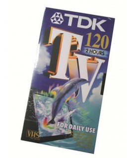 CASSETTA TDK E-120TV VIDEO VHS 120 MIN