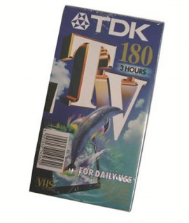 CASSETTA TDK E-180TV VIDEO VHS 180 MIN