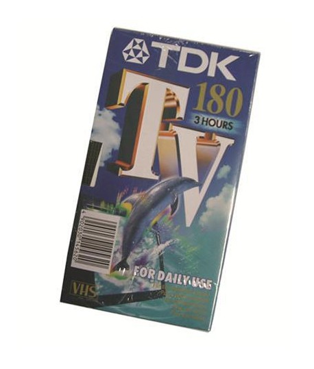 CASSETTA TDK E-180TV VIDEO VHS 180 MIN