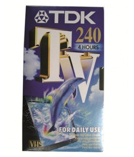 CASSETTA TDK E-240TV VIDEO VHS 240 MIN