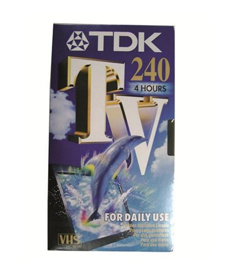 CASSETTA TDK E-240TV VIDEO VHS 240 MIN