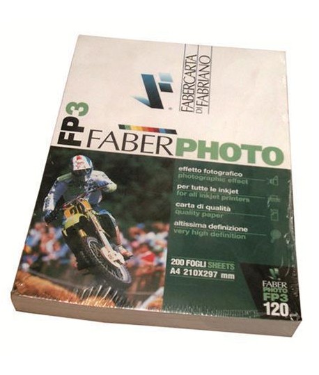 CARTA FABERPHOTO PATINATA 120G A4 200 FF