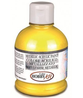 TEMP.ACRIL HOBBYART METAL.GIALLO 250ML