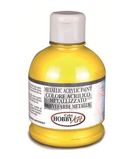 TEMP.ACRIL HOBBYART METAL.GIALLO 250ML