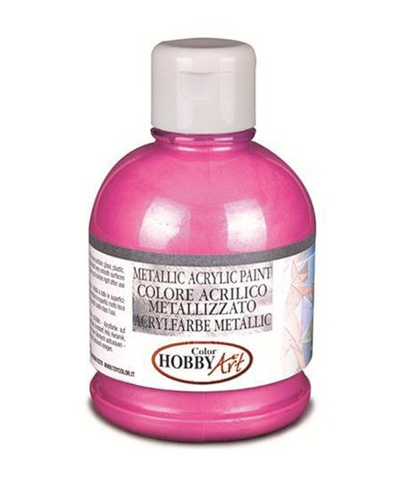 TEMP.ACRIL HOBBYART METAL.MAGENTA 250ML