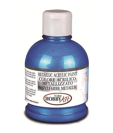 TEMP.ACRIL HOBBYART METAL.BLU 250ML