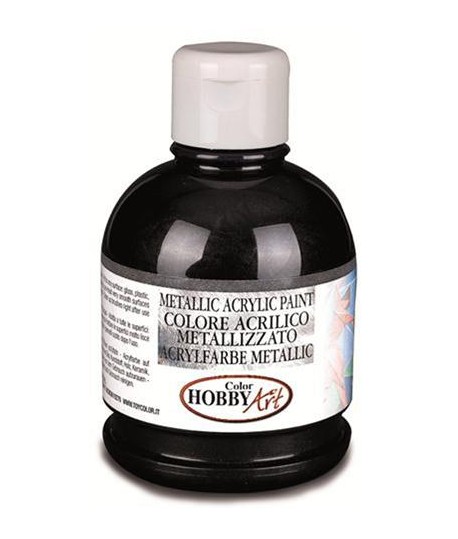 TEMP.ACRIL HOBBYART METAL.NERO 250ML