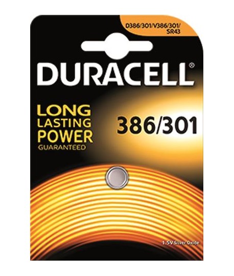 PILA DURACELL D386/301 1,5V LR43