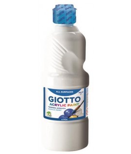 TEMPERA ACRIL GIOTTO 533701 500ML BIANCA