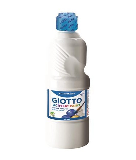 TEMPERA ACRIL GIOTTO 533701 500ML BIANCA