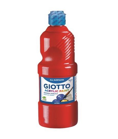 TEMPERA ACRIL GIOTTO 533708 500ML ROSSA