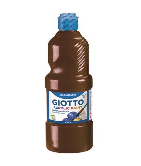 TEMPERA ACRIL GIOTTO 533728 500ML MARRON