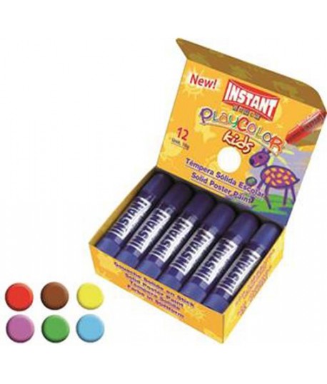 TEMPERA SOLIDA PLAYCOLOR GIALLO 12PZ