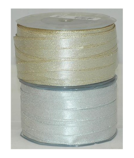 NASTRO RASO A1016 ORO/ARG. MM16 ROT.50M