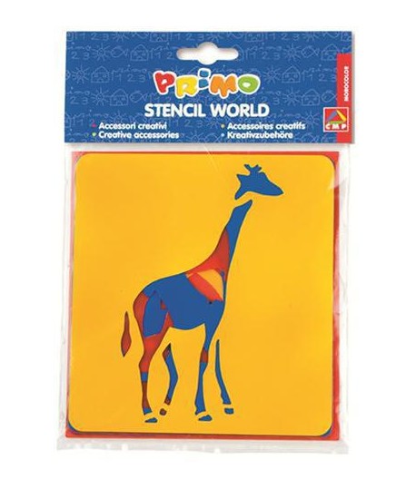 SET STENCIL CMP ST1 ANIMALI 6PZ