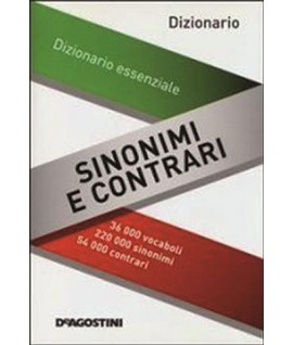 DIZIONARIO DE AGOSTINI SINONIMI/CONTRARI