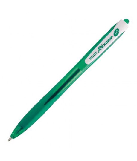 PENNA SFERA PILOT REXGRIP M VERDE 10PZ