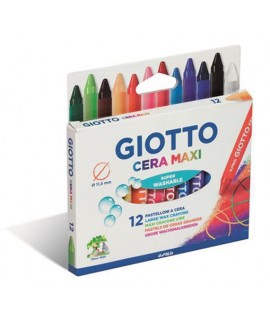 PASTELLI CERA MAXI GIOTTO 2912 12 COLORI