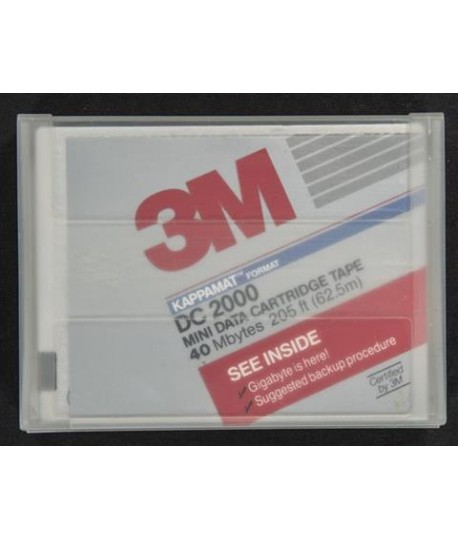 DATA CARTRIDGE 3M DC 2000 40MB