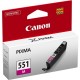 CARTUCCIA CANON CLI551 MAGENTA 6510B001