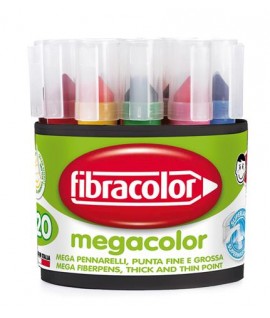 PENNAREL.FIBRACOLOR MEGACOLOR 20PZ