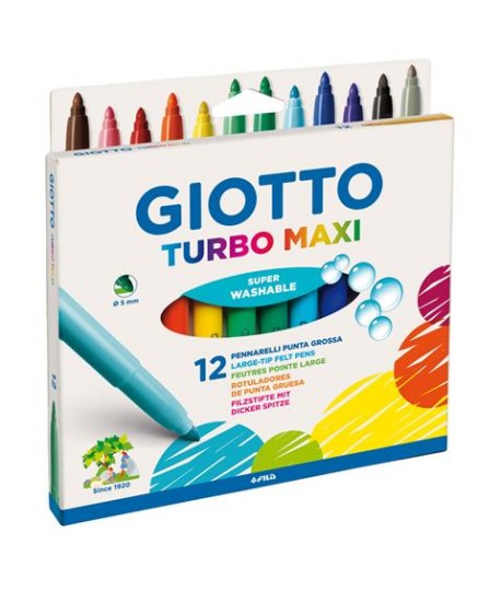 PENNARELLI GIOTTO TURBOMAXI 12 COL. BL