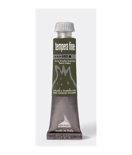 TEMPERA MAIMERI FINE 492 TERRA OMBRA 3PZ