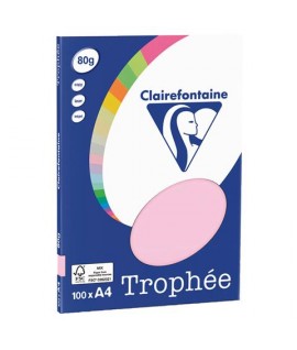 CARTA TROPHEE 80G A4 ROSA 4103 100FF