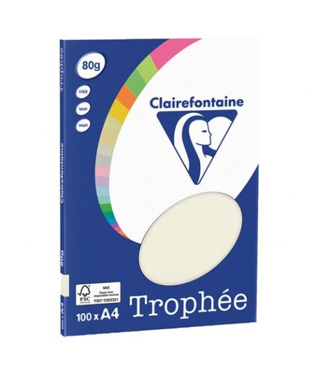 CARTA TROPHEE 80G A4 GRIGIO 4118 100FF