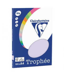 CARTA TROPHEE 80G A4 LILLA 4102 100F