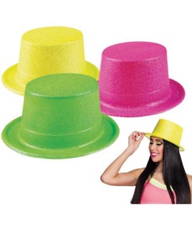 CAPPELLO CILINDRO GLITTER NEON FP77056