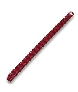 SPIRALE PLAST. COMB D.28MM ROSSO 50PZ