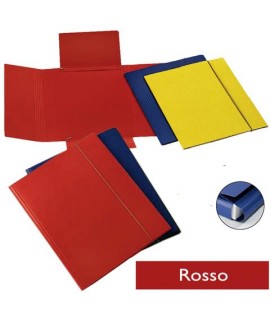 CARTELLA PRESSPAN 3L+EL 27X37 ROSSO