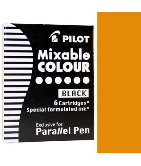 CARTUCCE PILOT PARALLEL PEN ARANCIO 6PZ