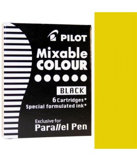 CARTUCCE PILOT PARALLEL PEN GIALLO 6PZ