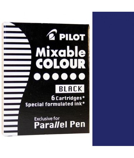 CARTUCCE PILOT PARALLEL PEN BLU SCURO 6P