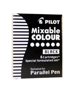 CARTUCCE PILOT PARALLEL PEN NERO 6PZ