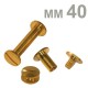 VITI SEPOLTE IN OTTONE N5 MM40