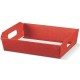 CESTINO INCOLLATO SETA 31X22X9 ROSSO 2PZ