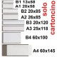 SACCHETTO DI 100 CARTONCINI IES A4