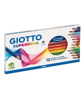 PASTELLI GIOTTO SUPERMINA 2357 12 COLORI