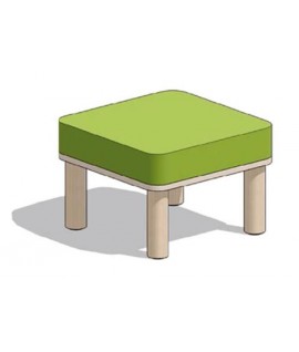 SEDUTA POUF QUADR.PICCOLO CM50X50X35H