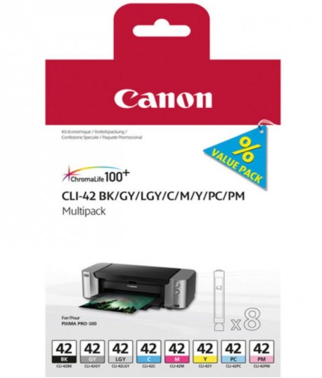 MULTIPACK 8 INK CANON CLI-42 6384B010