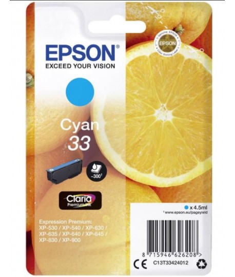 INKJET EPSON T3342 ARANCIA CIANO