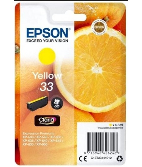 INKJET EPSON T3344 ARANCIA GIALLO