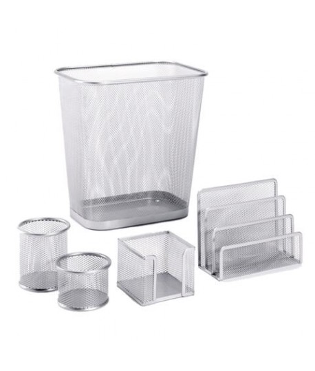 Comprare SET CESTINO+ACCES.SCRIVANIA SILVER T3514, Vendita online