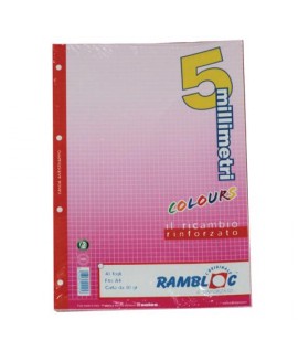 RICAMBIO RINFORZATO A4 80G 5M ROSA 40FF