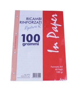 RICAMBIO A4 RINFORZATO 100GR 40FF Q