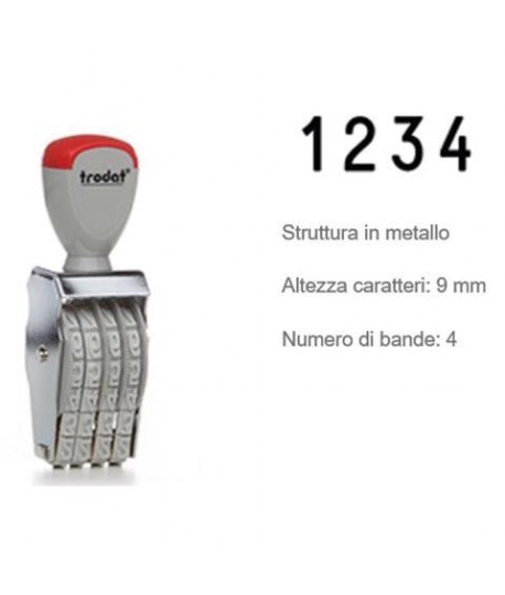 NUMERATORE 1594 9MM 4 COL.