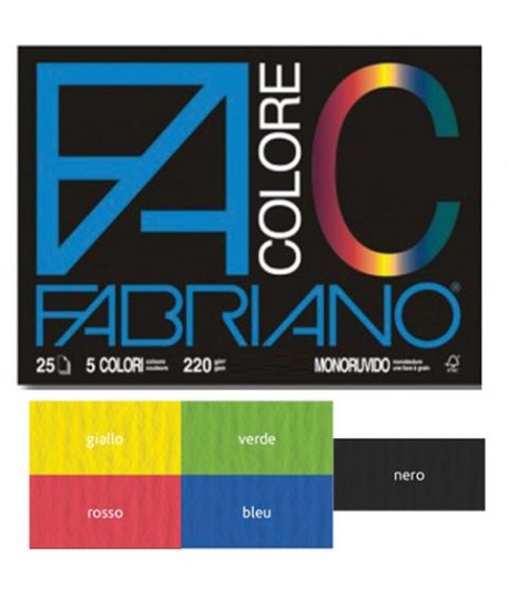 ALBUM FABRIANO COLORE 33X48 MONORUV. 5PZ